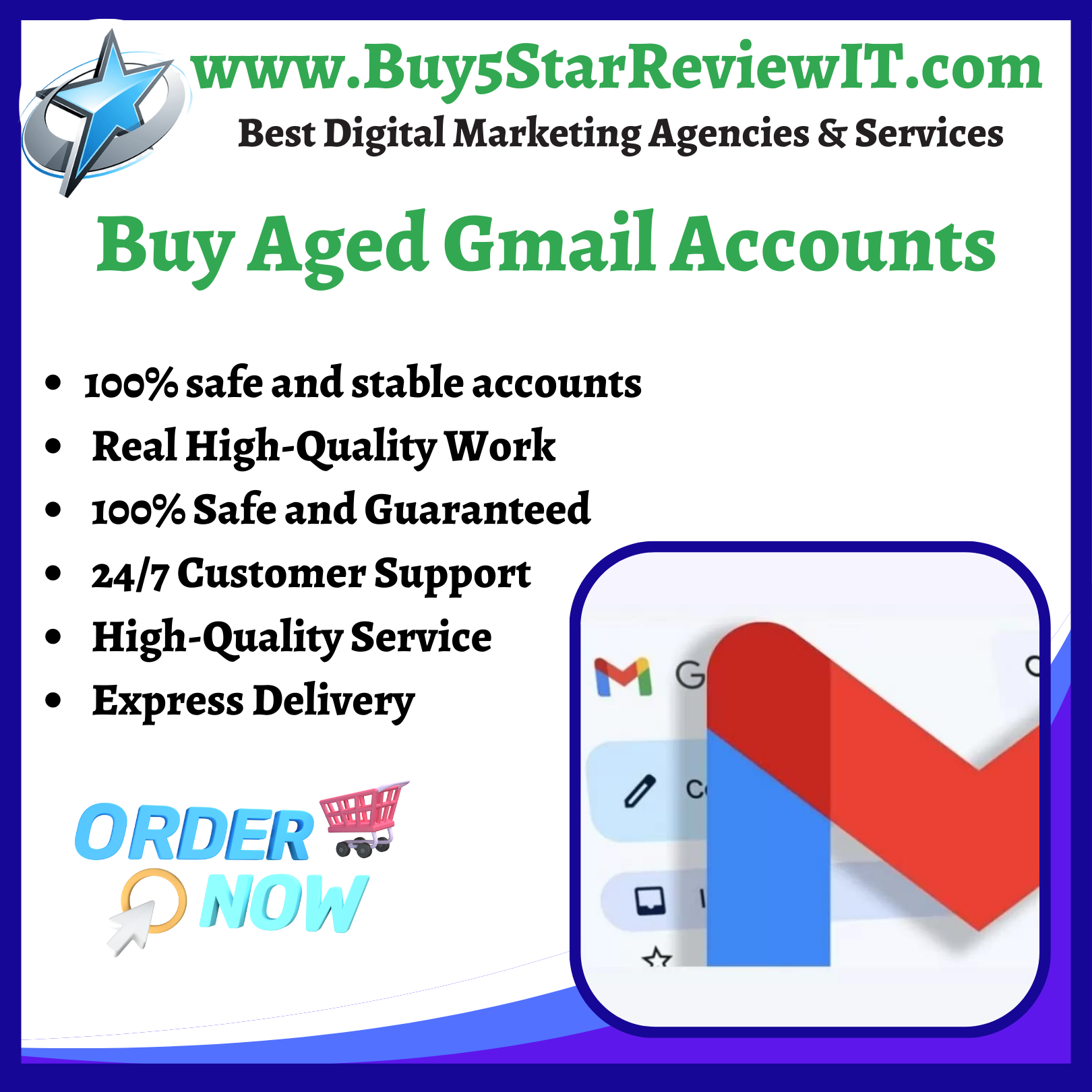 Buy Aged Gmail Accounts - Old, Aged, Very Low Price