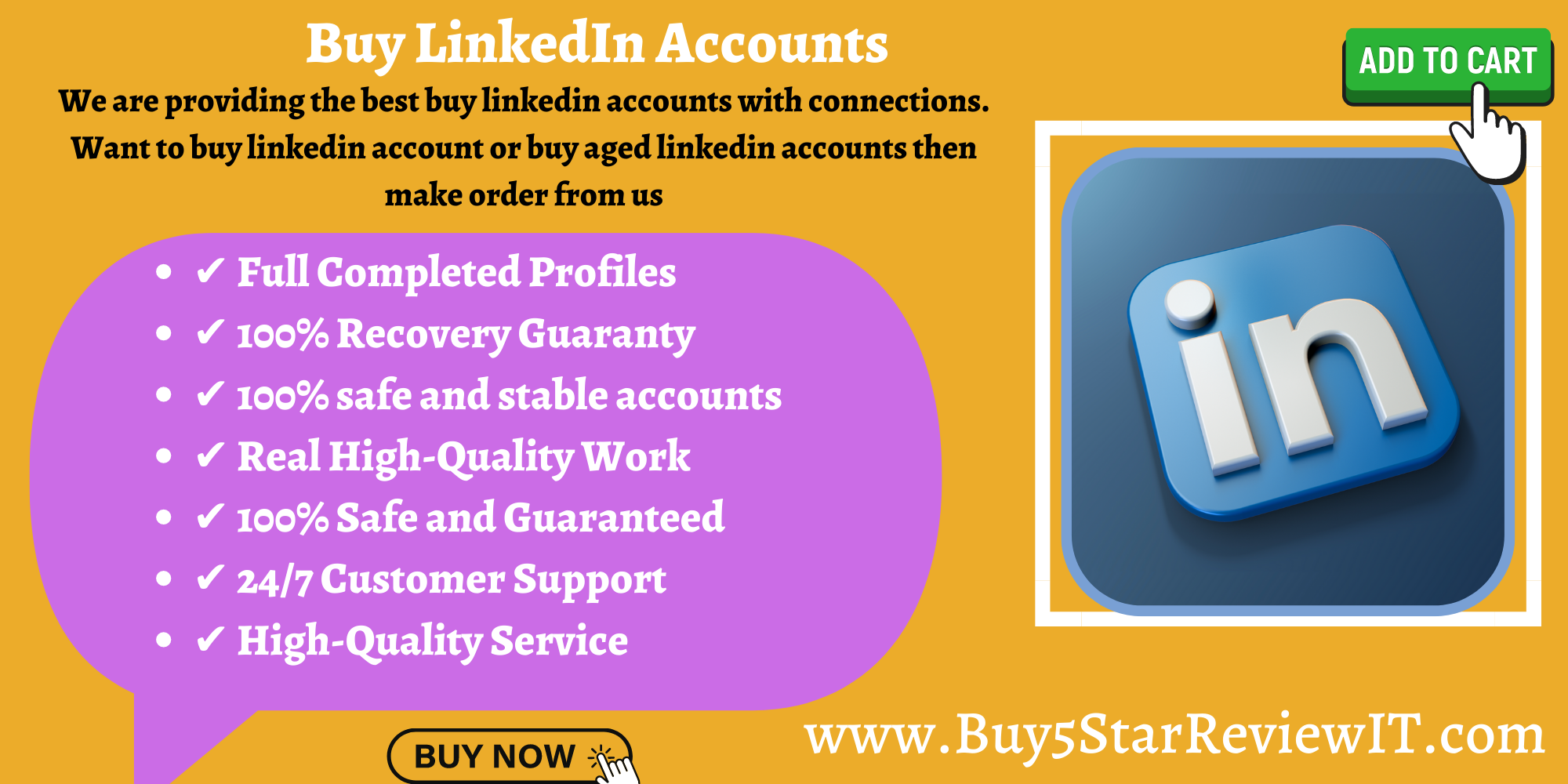 Buy LinkedIn Accounts - 100% USA, UK Verified & Best Quality